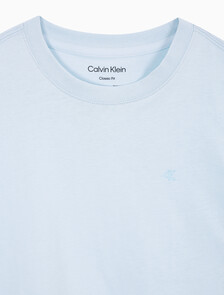 Buy 여성 릴렉스핏 아카이브 로고 크루넥 반팔 티셔츠 in color LIGHT BLUE