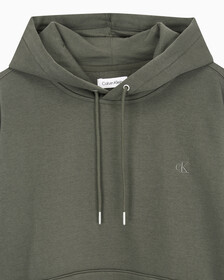 Buy 남성 롱슬리브 아카이브 플리스 후디 in color CHARCOAL