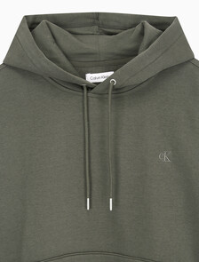 Buy 남성 롱슬리브 아카이브 플리스 후디 in color CHARCOAL