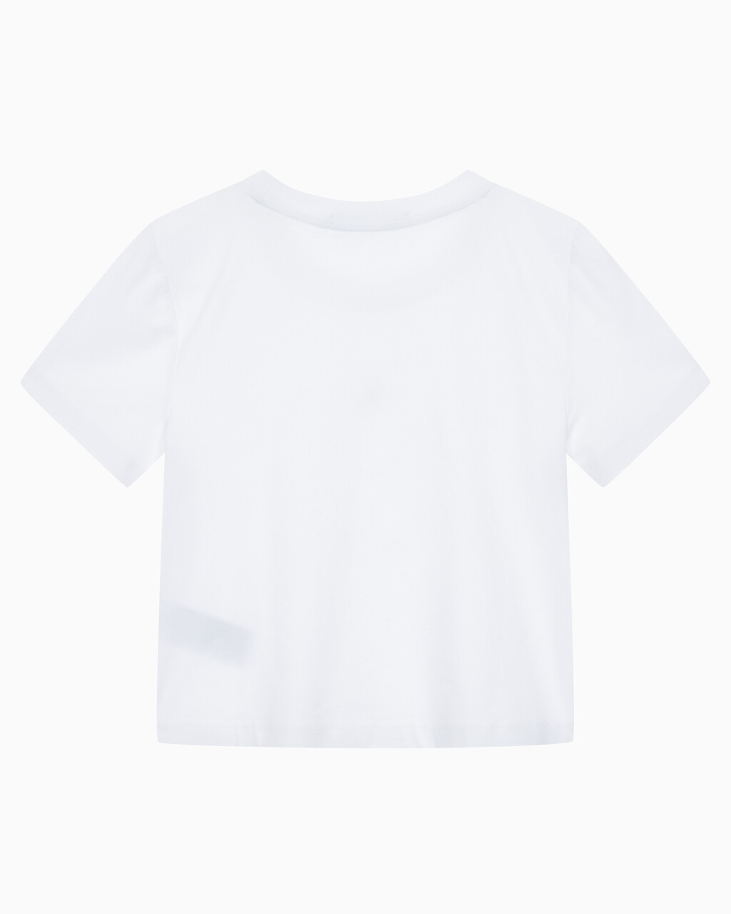 Buy 여성 슬림핏 베이비 크롭 반팔 티셔츠 in color BRIGHT WHITE