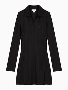 Buy 여성 립 폴로 미니 드레스 in color CK BLACK