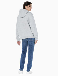 Buy 남성 미드블루 바디핏 데님 in color MID BLUE BACK EMBRO
