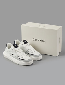 Buy 여성 말모메타 청키 컵솔 레더 in color White