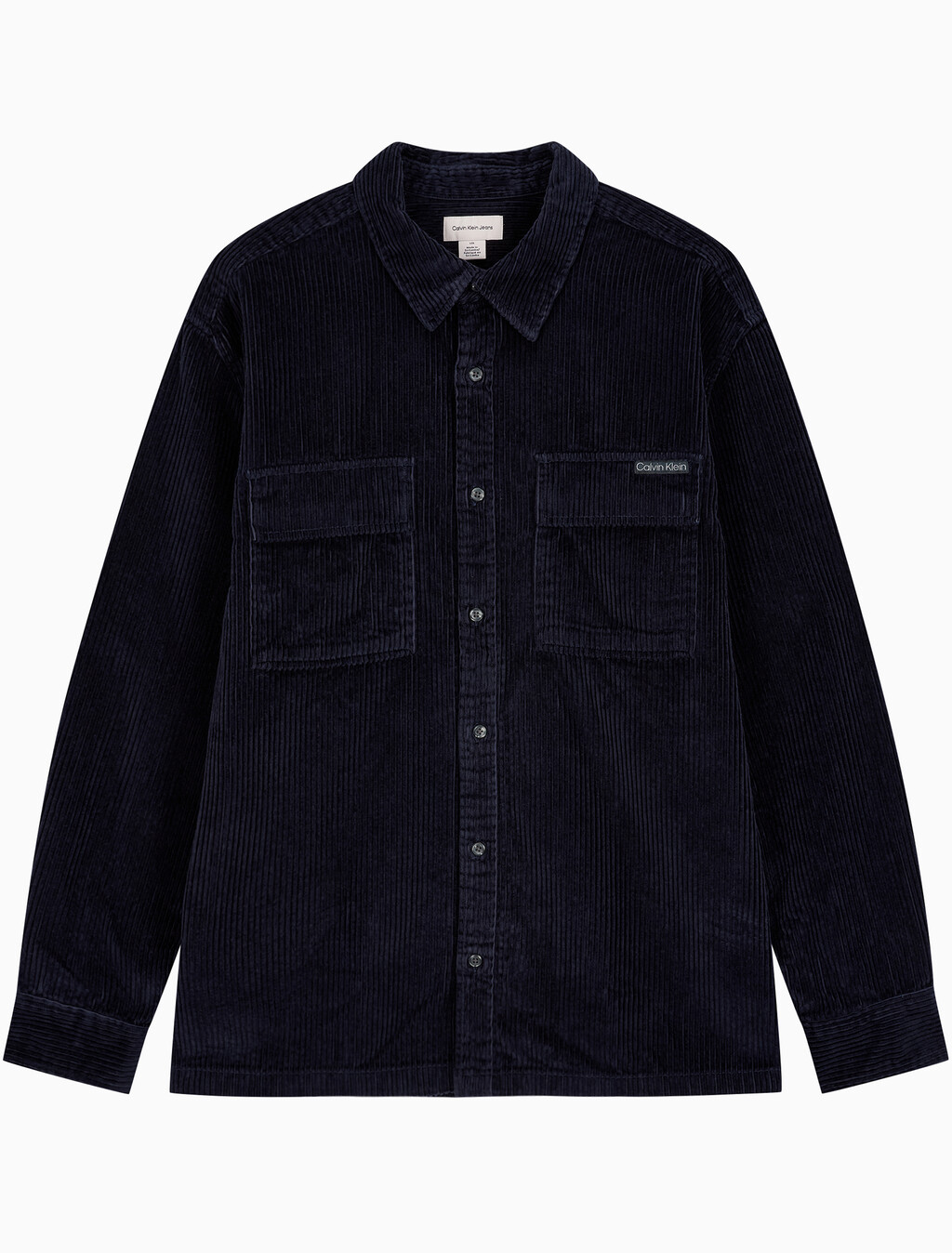 Buy 남성 릴렉스핏 코듀로이 포켓 긴팔 셔츠 in color Navy