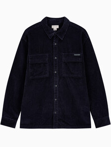 Buy 남성 릴렉스핏 코듀로이 포켓 긴팔 셔츠 in color Navy