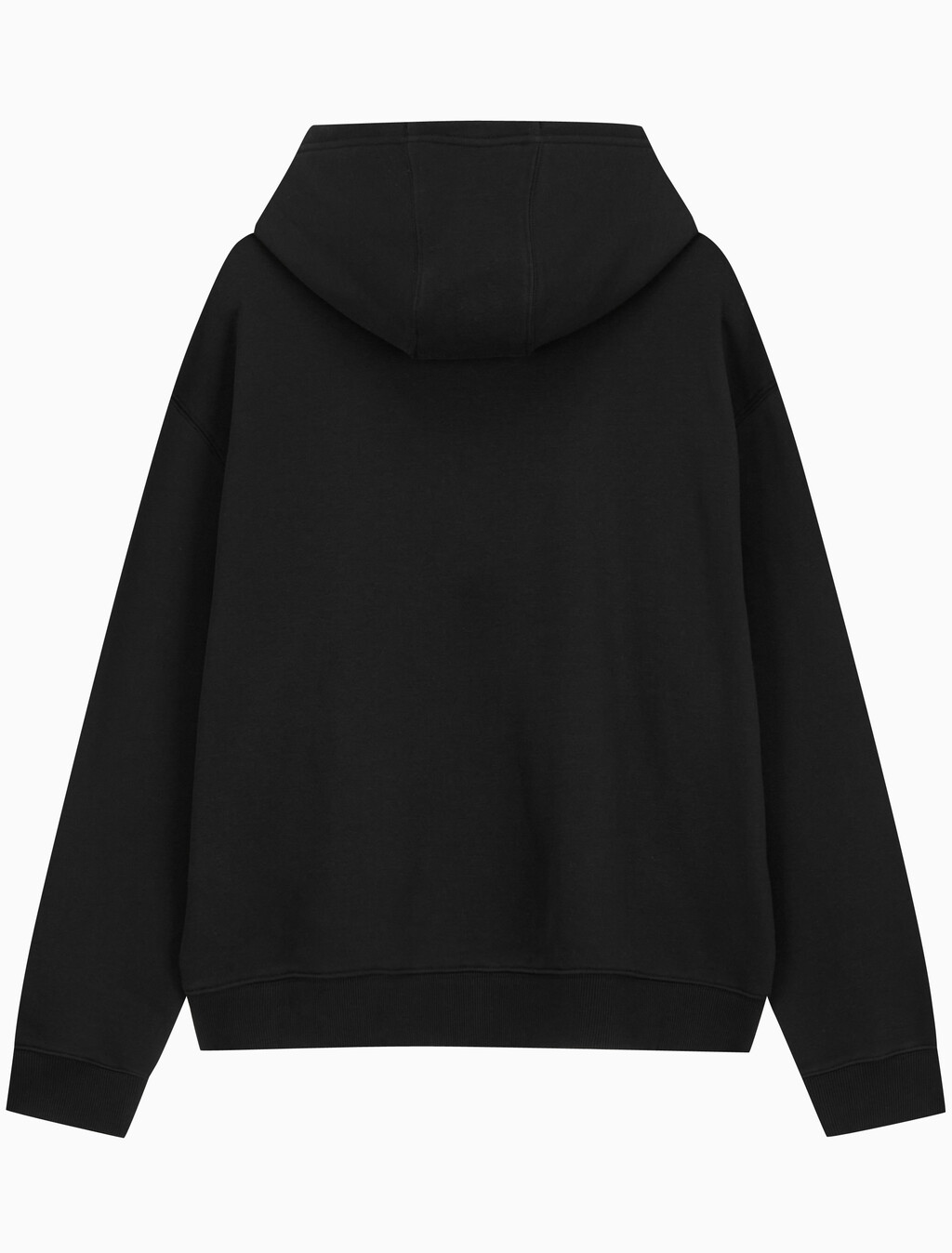 Buy 남녀공용 커브드로고 후디 in color CK BLACK