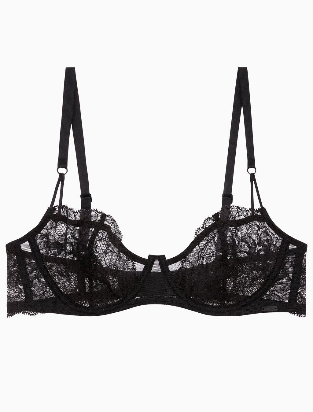 Buy 여성 CK 블랙 브라이덜 언라인드 발코넷 in color BLACK