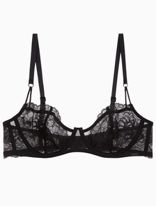 Buy 여성 CK 블랙 브라이덜 언라인드 발코넷 in color BLACK