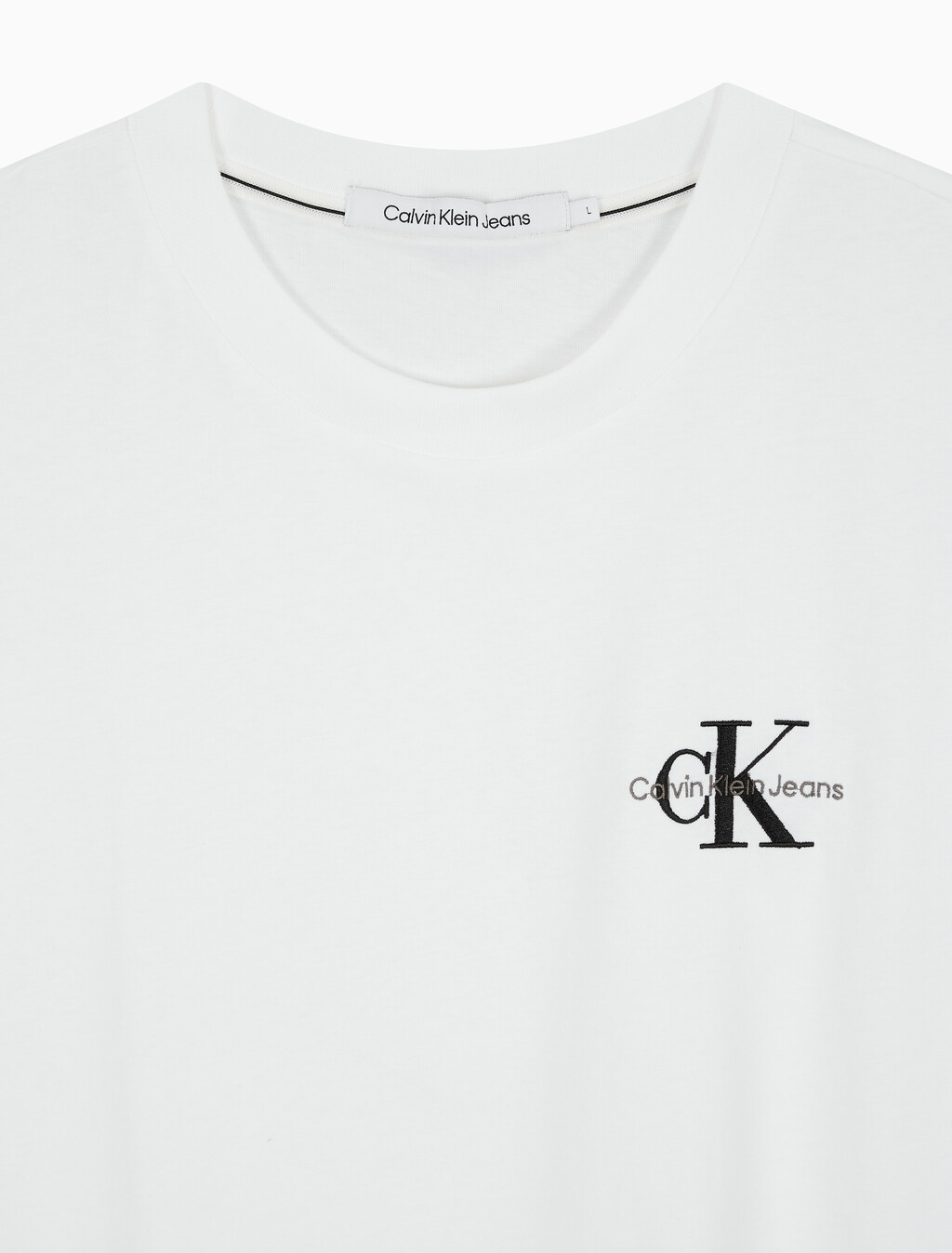 Buy 남성 릴렉스핏 엠보싱 로고 반팔 티셔츠 in color BRIGHT WHITE