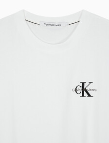 Buy 남성 릴렉스핏 엠보싱 로고 반팔 티셔츠 in color BRIGHT WHITE