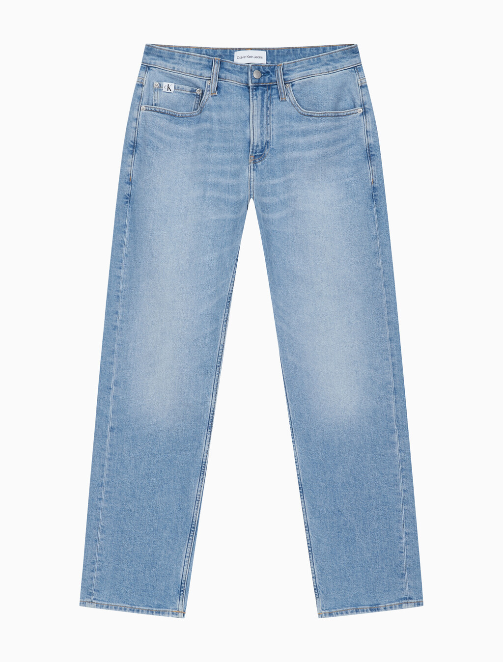 Buy 남성 90'S 스트레이트핏 라이트블루 데님 in color CHALKY BLUE