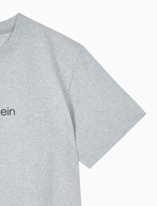 Buy 여성 릴렉스드 스탠다드로고 크루넥 반팔 티셔츠&nbsp; in color GREY HEATHER