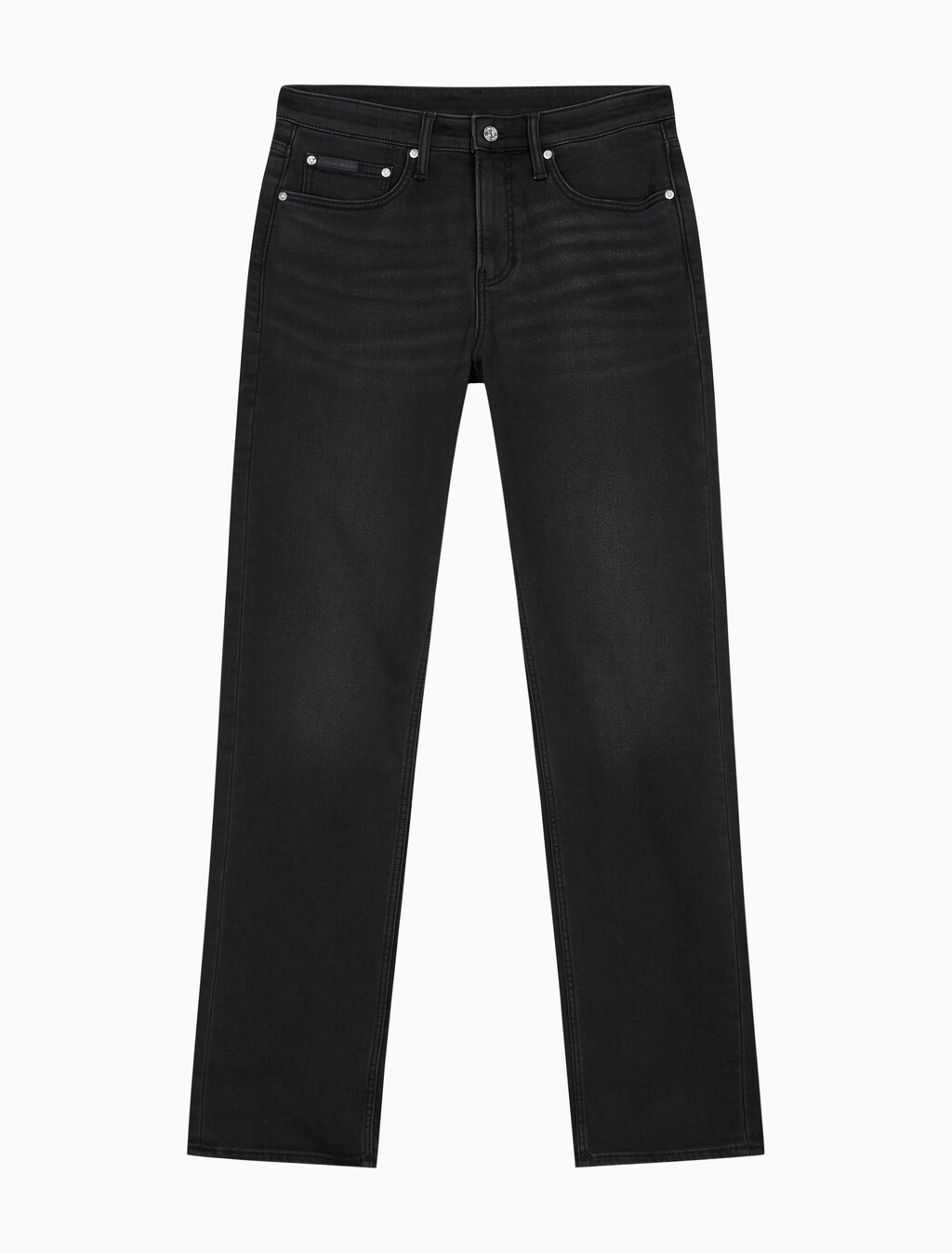 Buy 남성 90's 스트레이트핏 블랙 기모 데님 in color WASHED BLACK LOGO LACE