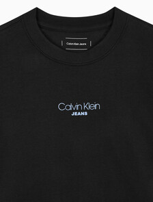 Buy 여성 박시핏 반팔 티셔츠 in color BLACK