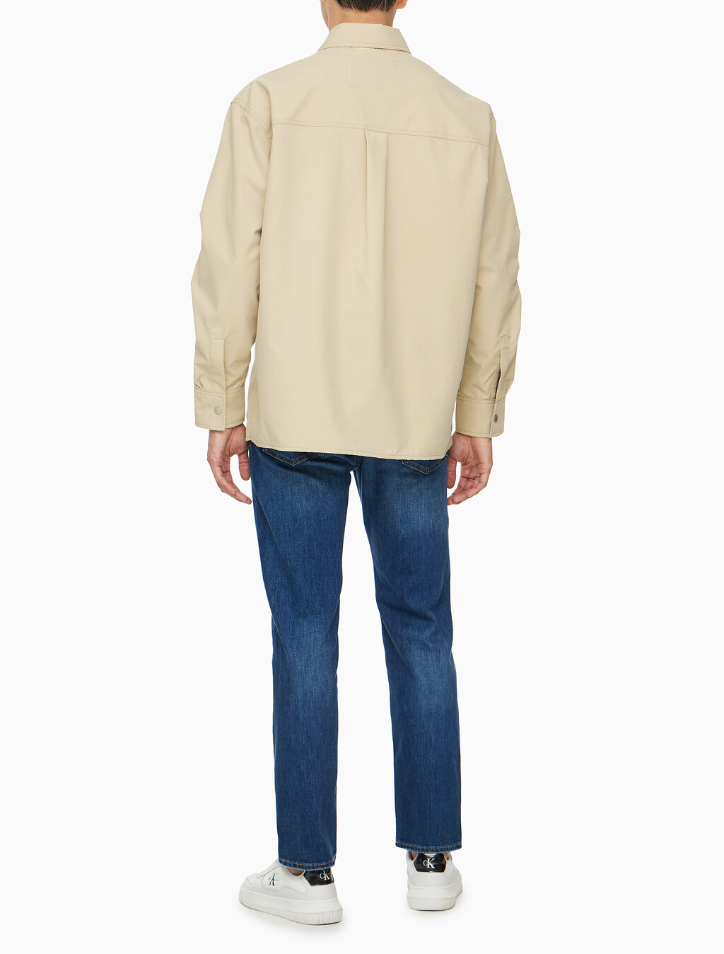 Buy 남성 유틸리티 기능성 집업 셔츠 in color PALE KHAKI