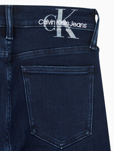 Buy 여성 하이라이즈 슬림 스트레이트핏 기모 블루블랙 데님 in color BLUE BLACK HANGER LOOP