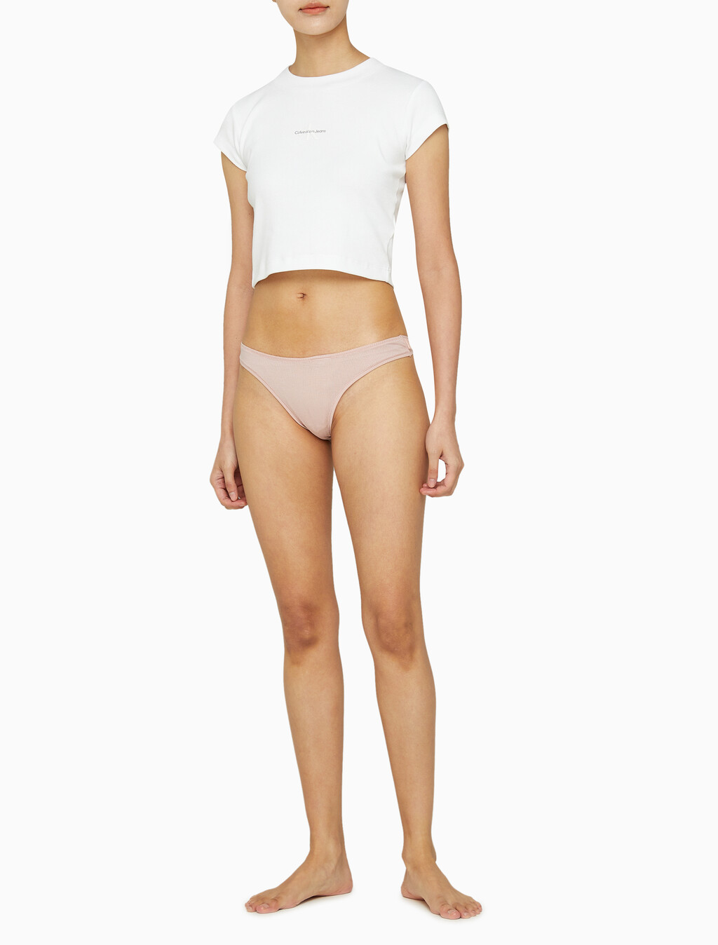 Buy 여성 CK 아이디얼 모달 립 로우라이즈 T팬티 in color SUBDUED 