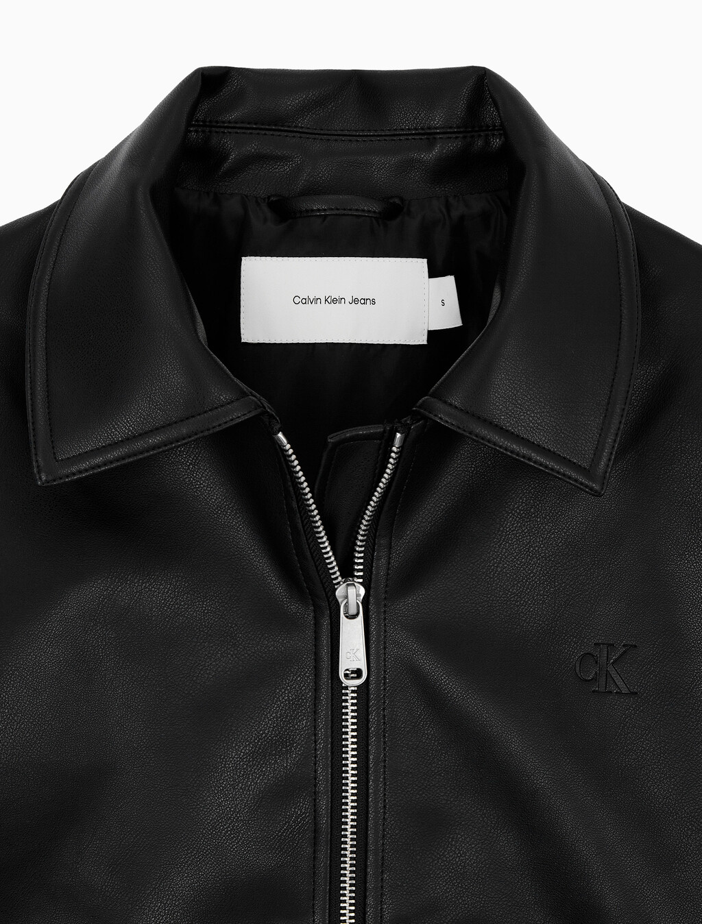 Buy 여성 폭스 레더 자켓 in color CK BLACK