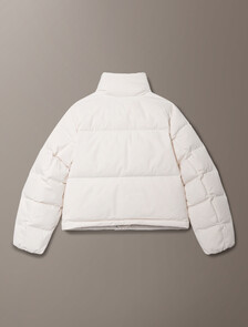 Buy 여성 스탠드 카라 다운 푸퍼 자켓 in color Ivory