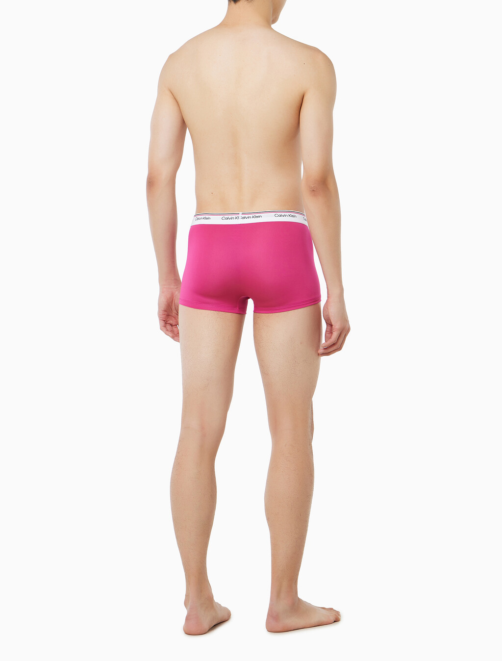 Buy 남성 마이크로파이버 스트레치 밸런스 로우 라이즈 트렁크 3PK in color Pink / Light Grey / Dark Navy