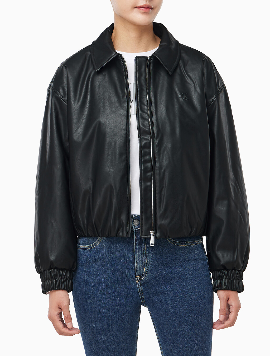 Buy 여성 폭스레더 봄버 in color BLACK