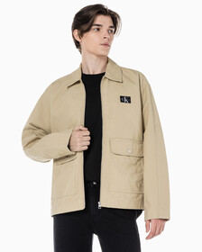 Buy 남성 박시핏 워크웨어 크롭 재킷 in color TRAVERTINE