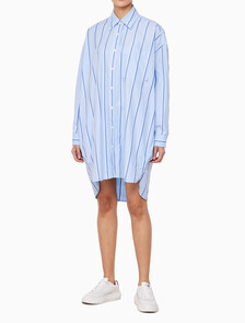 Buy 여성 스트라이프 셔츠 드레스 in color CHAMBRAY BLUE