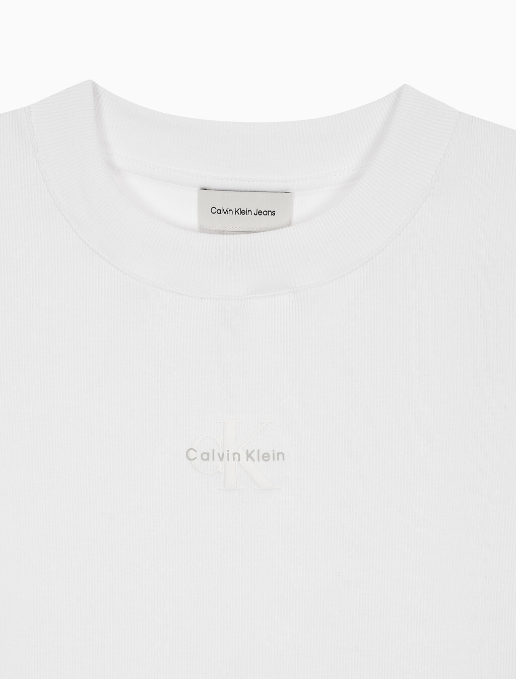 Buy 여성 모노그램 베이비 반팔 티셔츠 in color BRILLIANT WHITE