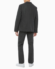 Buy 남성 롱슬리브 언라인드 스트럭쳐 블레이저 in color CHARCOAL