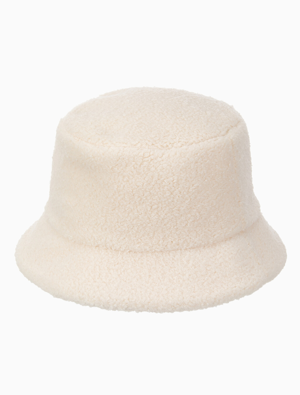 Buy 남녀공용  우븐 패치 로고 부클 버킷햇 in color IVORY