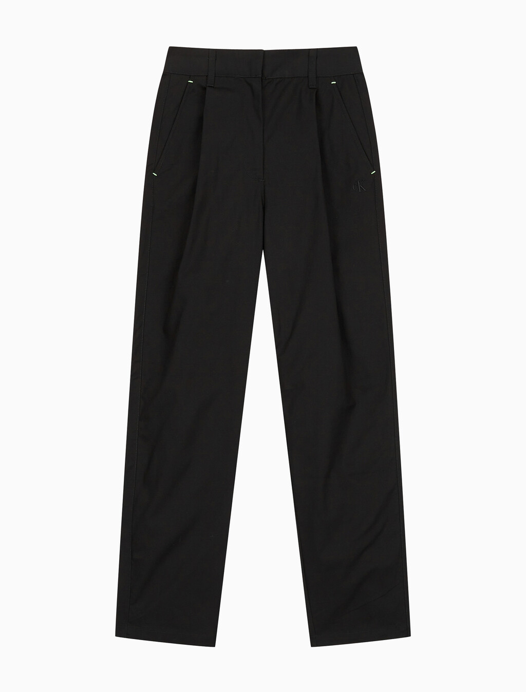 Buy 여성 폴드 반드 치노 팬츠 in color CK BLACK