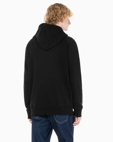 Buy 남성 롱슬리브 릴렉스핏 모노그램 기모후디 in color CK BLACK