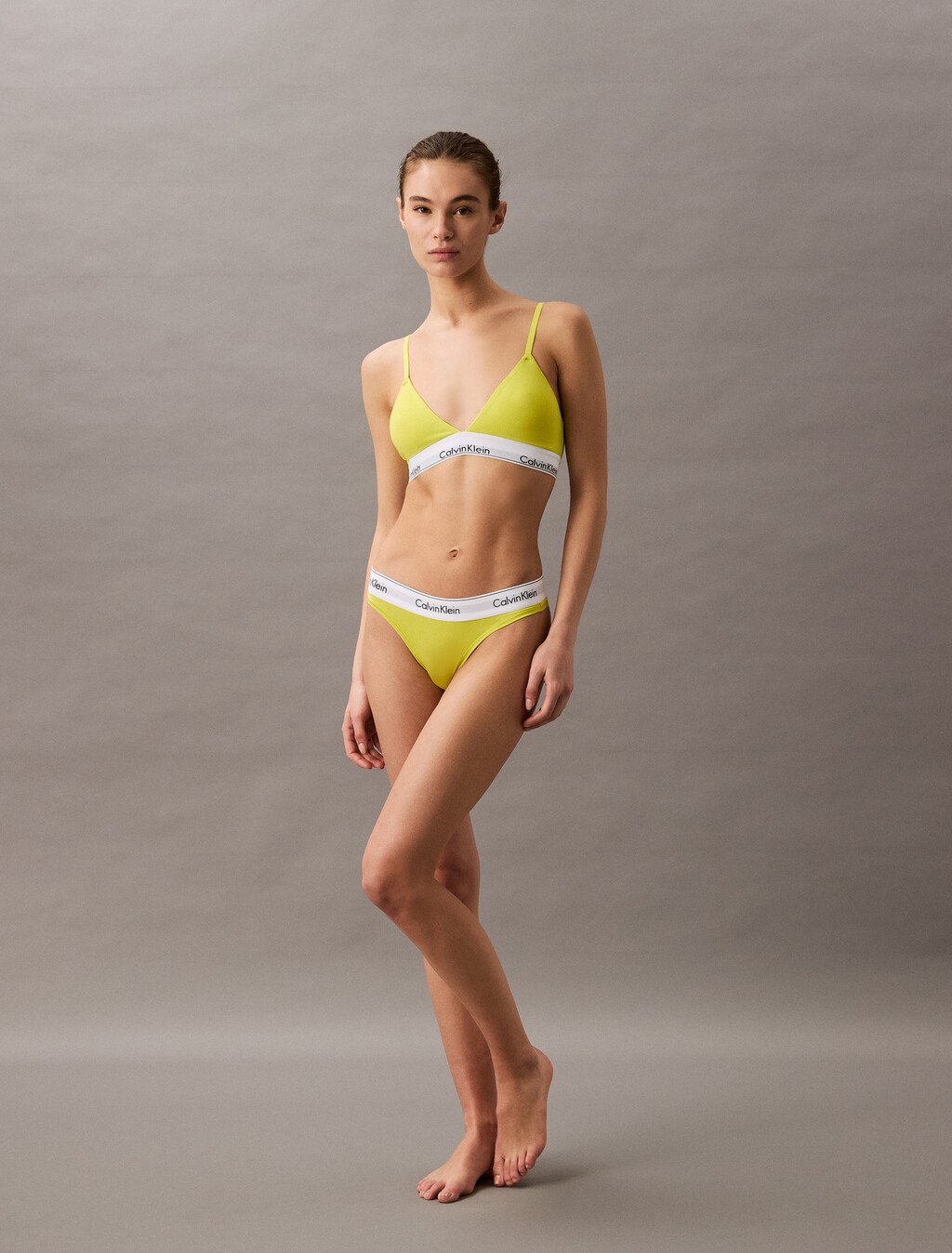 Buy 여성 모던 코튼 트라이앵글 in color KEWL LIME