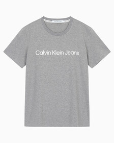 Buy 남성 레귤러핏 인스티튜셔널 로고 스트레치 반팔 티셔츠 in color MID GREY HEATHER