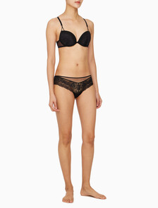 Buy 여성 CK 블랙 브라이덜 AF 플런지 푸쉬업 브라(ADD A SIZE) in color BLACK