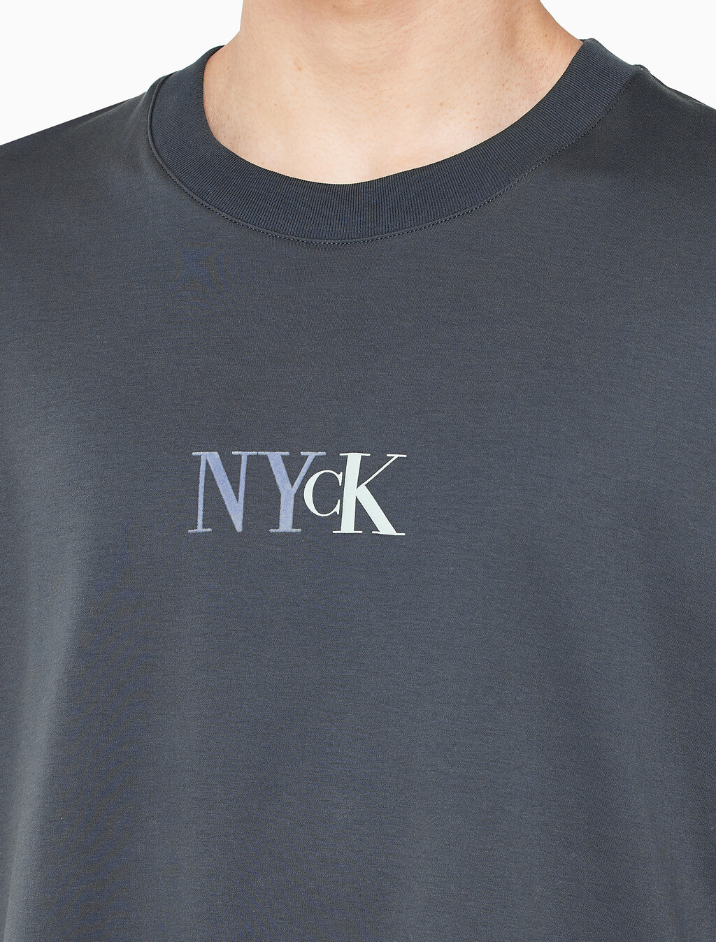 Buy 남성 NYCK 그래픽 반팔 티셔츠 in color NAVY