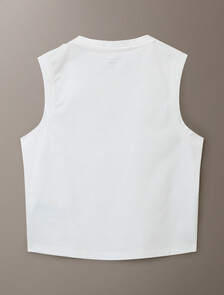 Buy 여성 쿨링 저지 트위스트 숄더 탱크 in color BRIGHT WHITE