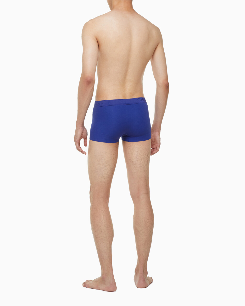 Buy 남성 CK 블랙 코튼 싱글 트렁크 in color SPECTRUM BLUE/SPICY ORANGE