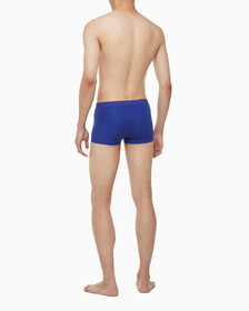 Buy 남성 CK 블랙 코튼 싱글 트렁크 in color SPECTRUM BLUE/SPICY ORANGE