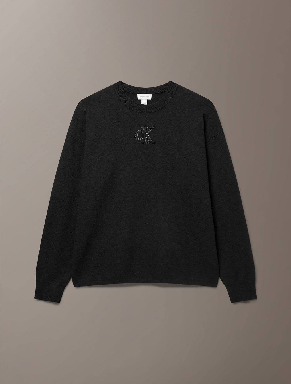 Buy 남성 테크 니트 크루넥 스웨터 in color BLACK