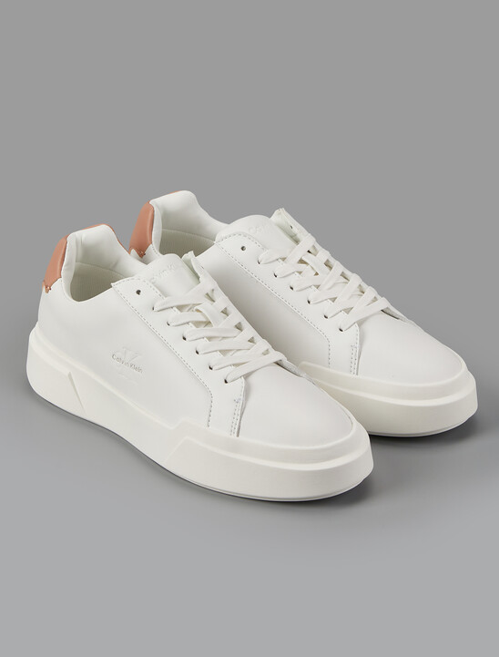 여성 미네르바 청키 레더 레이스업 컵솔 스니커즈