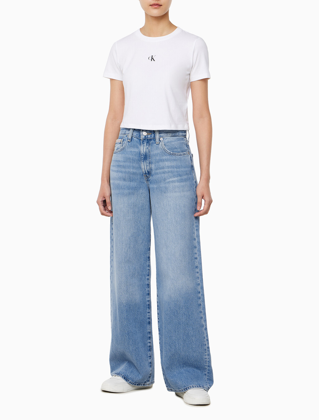 Buy 여성 와이드핏 라이트블루 텐셀 데님 in color BLUE LYLE