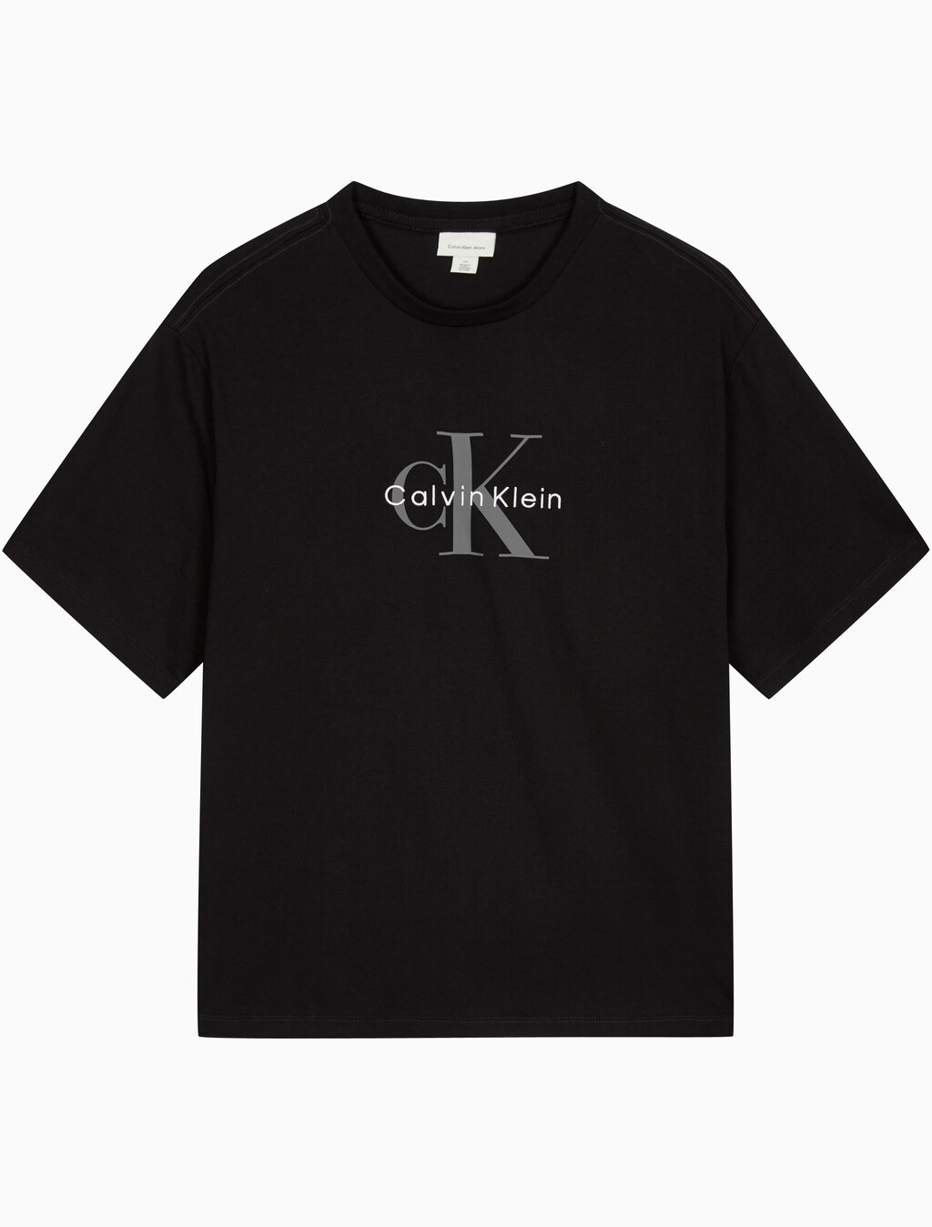Buy 남성 레귤러핏 히어로 모노그램 로고 반팔 티셔츠 in color BLACK