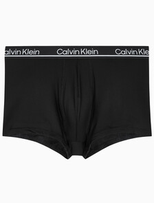 Buy 남성 CK 마이크로 플러스 4PK 로우 라이즈 드로즈 in color BLACK