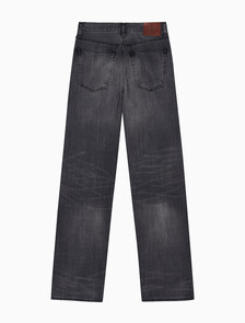Buy 남성 배기핏 차콜 블랙 텐셀 데님 in color CHARCOAL ASH