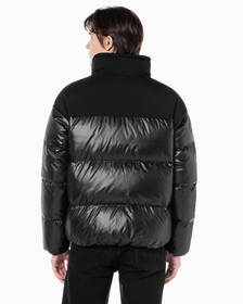 Buy 남녀공용 릴렉스 숏 블로킹 다운 푸퍼 in color CK BLACK