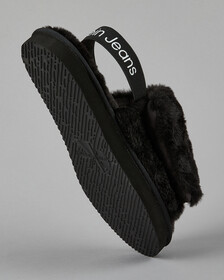 Buy 여성 루가노 에코 퍼 슬리퍼 in color CK BLACK