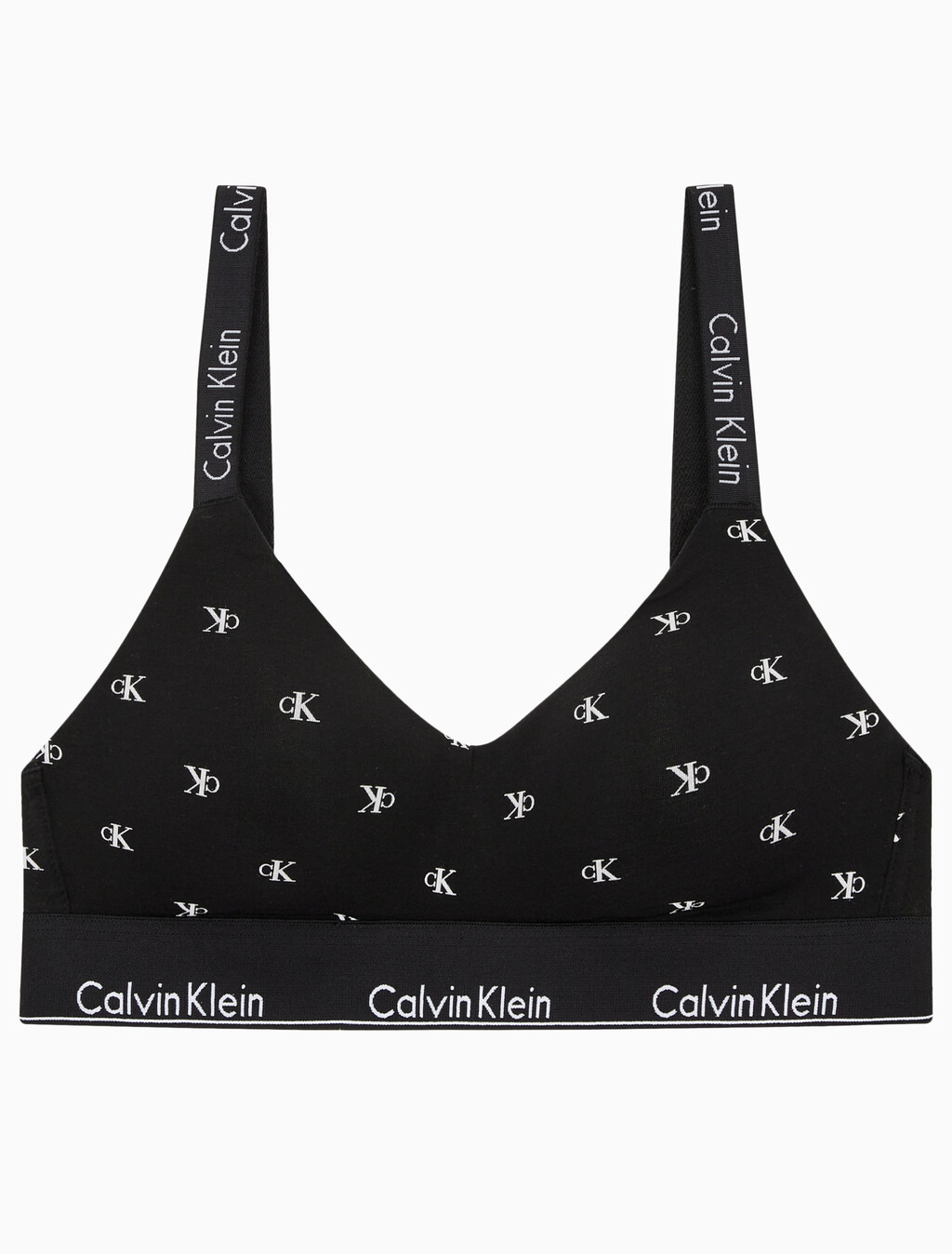 Buy 여성 모던코튼 훅앤아이 브라렛 in color DIAMOND LOGO PRINT_BLACK
