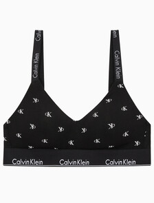 Buy 여성 모던코튼 훅앤아이 브라렛 in color DIAMOND LOGO PRINT_BLACK