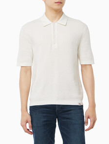 Buy 코튼 와플 폴로 칼라 스웨터 in color TOFU